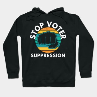 Black Voters Matter Georgia Voting Stop Voter Hoodie